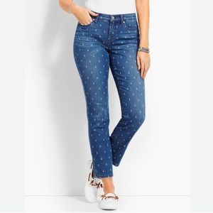 Talbots Simply Flattering Anchor Ankle Jeans 14 Petite